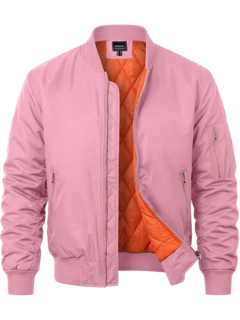 Stylish Men's Military Bomber Jacket - Fall Winter Outerwear Coat, Warm & Trendy